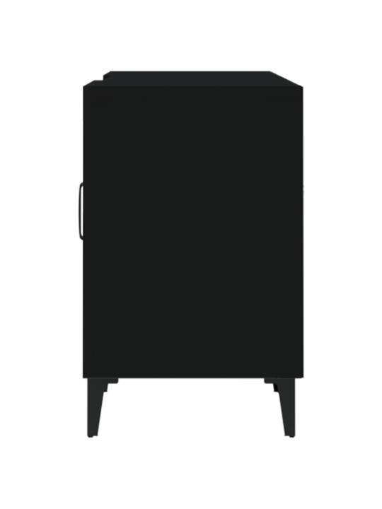 TV skříňka černá 150 x 30 x 50 cm kompozitní dřevo
