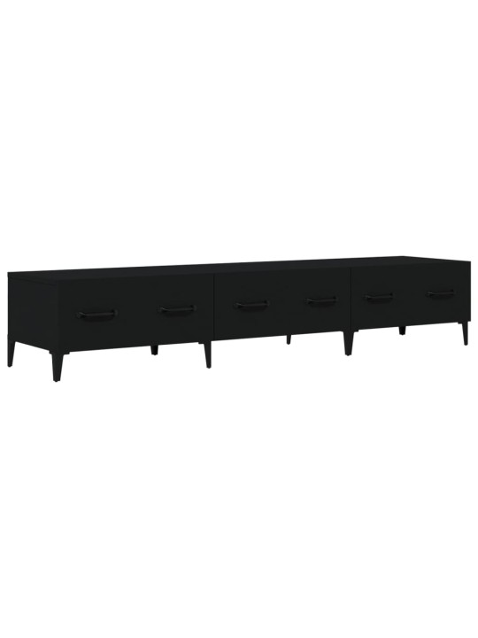 TV skříňka černá 150 x 34,5 x 30 cm kompozitní dřevo