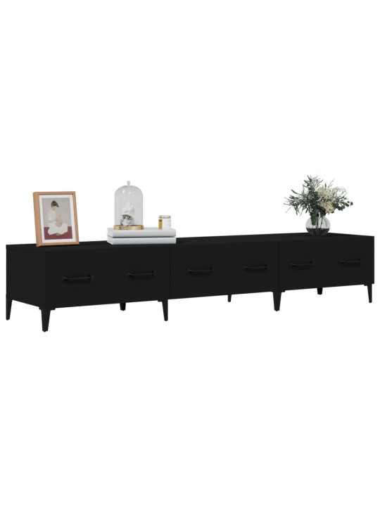 TV skříňka černá 150 x 34,5 x 30 cm kompozitní dřevo