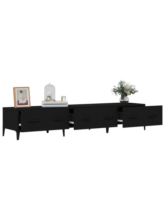 TV skříňka černá 150 x 34,5 x 30 cm kompozitní dřevo