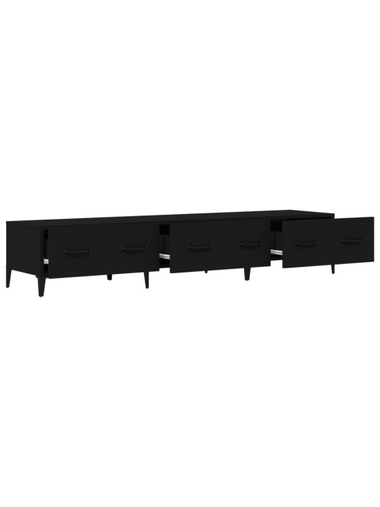 TV skříňka černá 150 x 34,5 x 30 cm kompozitní dřevo