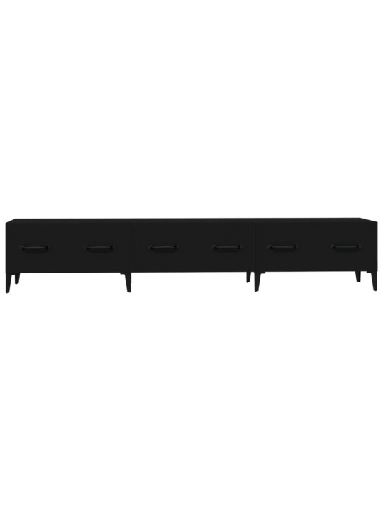 TV skříňka černá 150 x 34,5 x 30 cm kompozitní dřevo