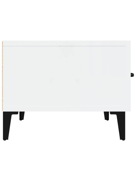 TV skříňka bílá vysoký lesk 150 x 34,5 x 30 cm kompozitní dřevo