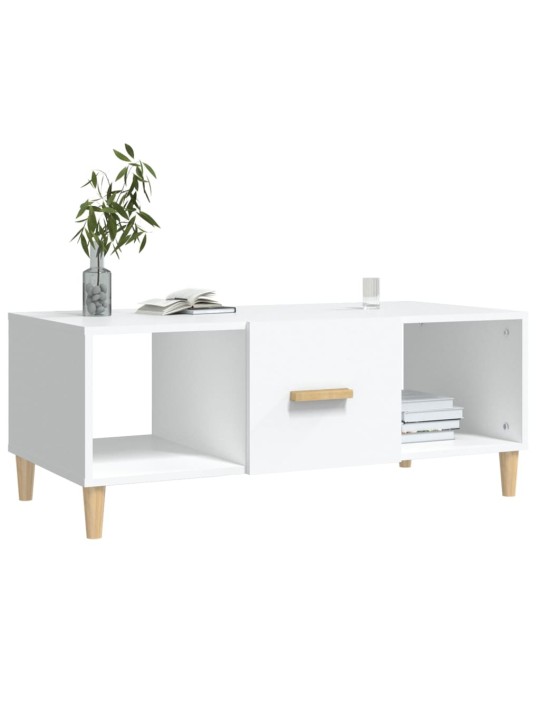 Konferenční stolek bílý 102 x 50 x 40 cm kompozitní dřevo