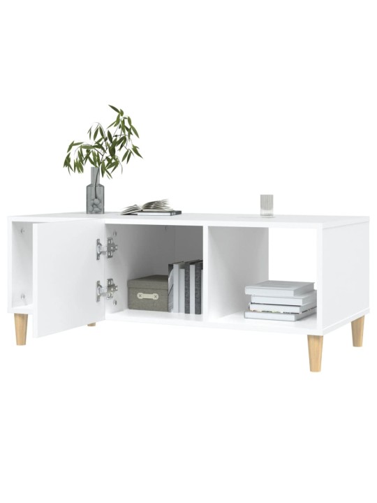 Konferenční stolek bílý 102 x 50 x 40 cm kompozitní dřevo