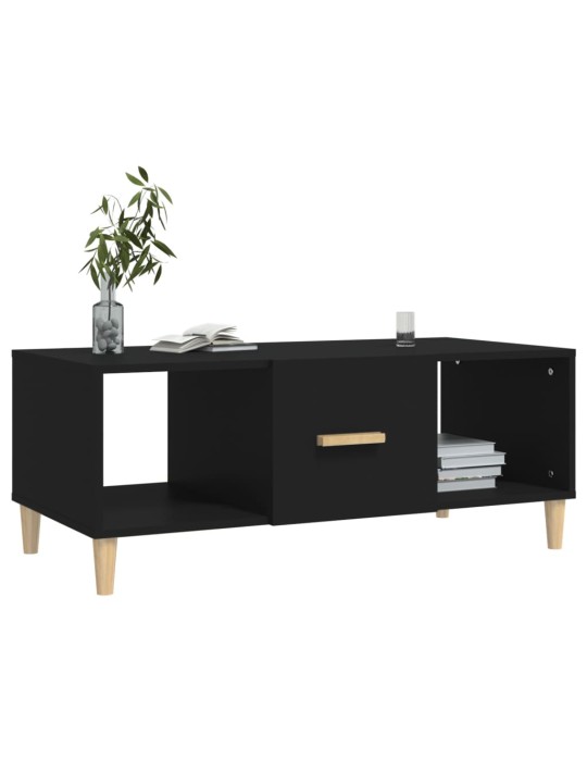Konferenční stolek černý 102 x 50 x 40 cm kompozitní dřevo