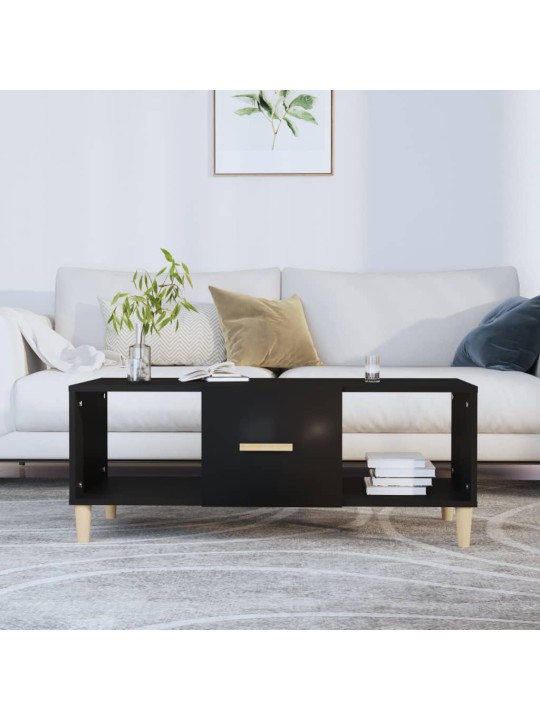 Konferenční stolek černý 102 x 50 x 40 cm kompozitní dřevo