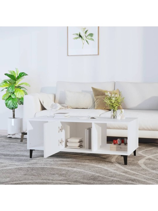 Konferenční stolek bílý 102 x 50 x 40 cm kompozitní dřevo