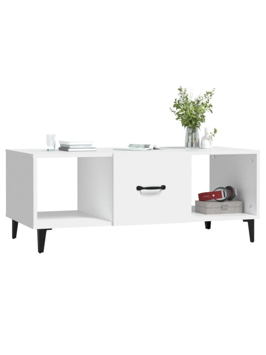 Konferenční stolek bílý 102 x 50 x 40 cm kompozitní dřevo