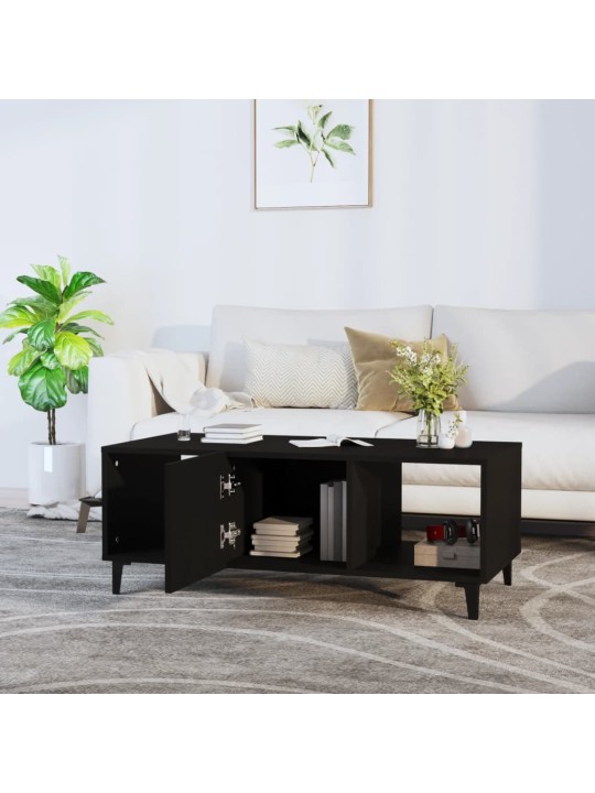 Konferenční stolek černý 102 x 50 x 40 cm kompozitní dřevo