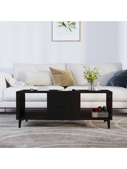 Konferenční stolek černý 102 x 50 x 40 cm kompozitní dřevo