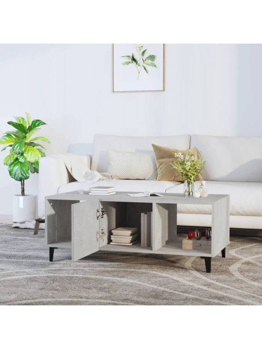 Konferenční stolek betonově šedý 102x50x40 cm kompozitní dřevo