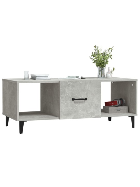 Konferenční stolek betonově šedý 102x50x40 cm kompozitní dřevo