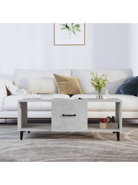 Konferenční stolek betonově šedý 102x50x40 cm kompozitní dřevo