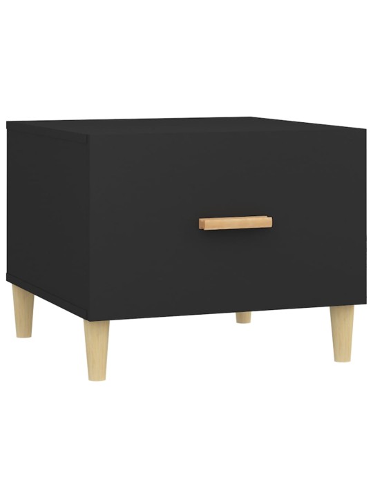 Konferenční stolky 2 ks černé 50 x 50 x 40 cm kompozitní dřevo
