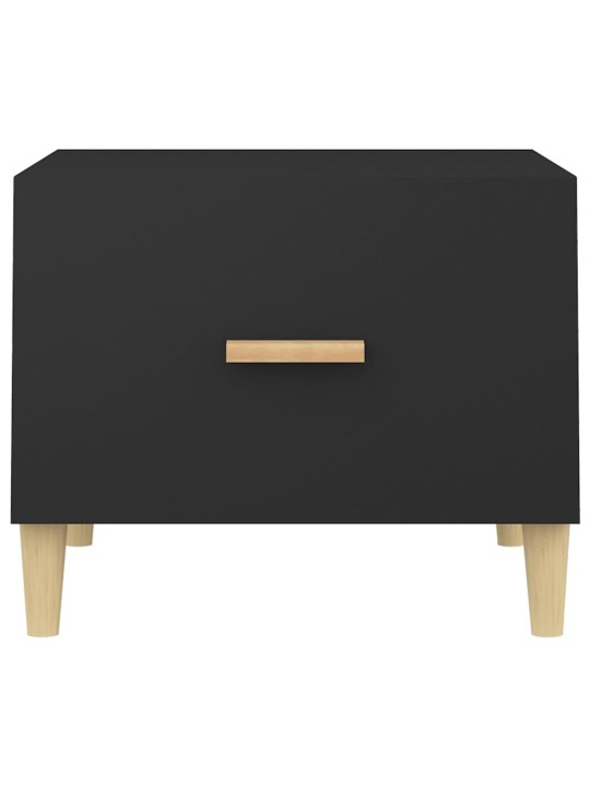 Konferenční stolky 2 ks černé 50 x 50 x 40 cm kompozitní dřevo