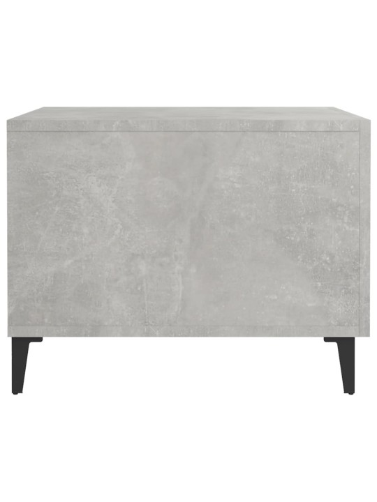 Konferenční stolky kovové nohy 2 ks betonově šedé 50x50x40 cm