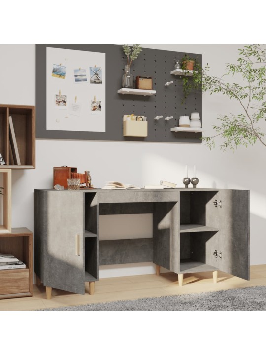 Psací stůl betonově šedý 140 x 50 x 75 cm kompozitní dřevo