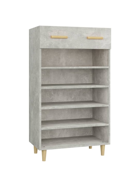 Botník betonově šedý 60 x 35 x 105 cm kompozitní dřevo