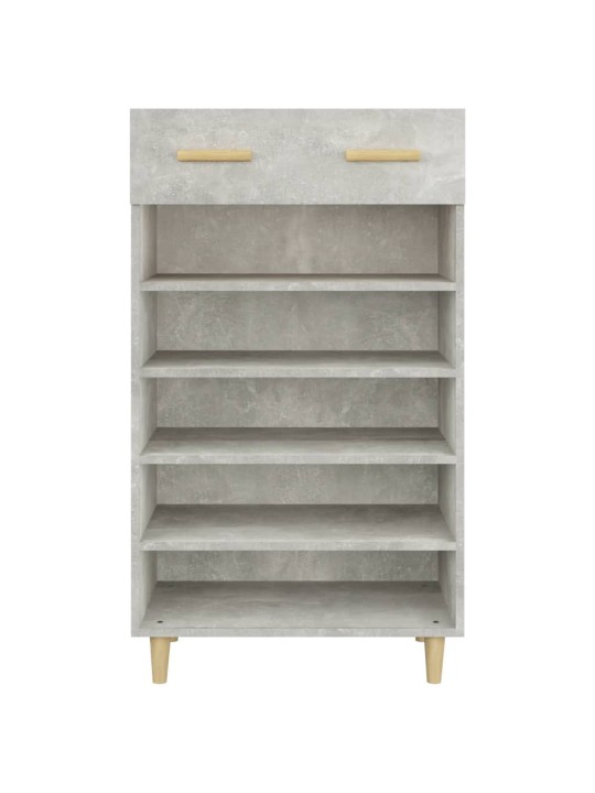 Botník betonově šedý 60 x 35 x 105 cm kompozitní dřevo