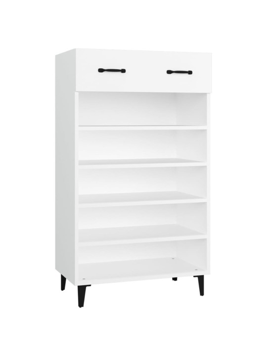 Botník bílý 60 x 35 x 105 cm kompozitní dřevo