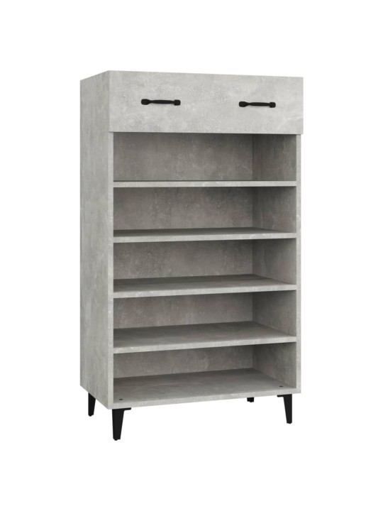 Botník betonově šedý 60 x 35 x 105 cm kompozitní dřevo