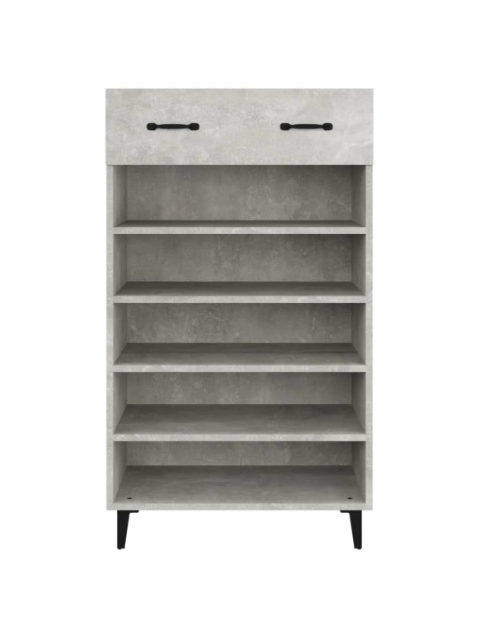 Botník betonově šedý 60 x 35 x 105 cm kompozitní dřevo