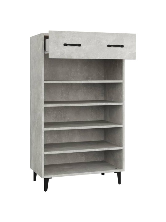 Botník betonově šedý 60 x 35 x 105 cm kompozitní dřevo