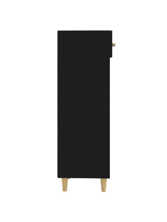 Botník černý 30 x 35 x 105 cm kompozitní dřevo