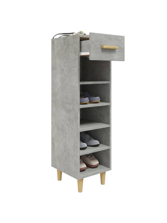 Botník betonově šedý 30 x 35 x 105 cm kompozitní dřevo