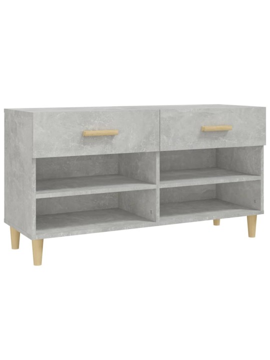 Botník betonově šedý 102 x 35 x 55 cm kompozitní dřevo