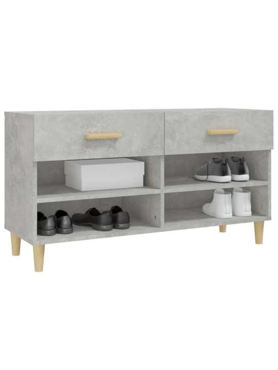 Botník betonově šedý 102 x 35 x 55 cm kompozitní dřevo