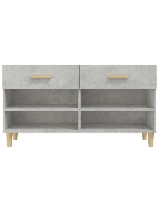 Botník betonově šedý 102 x 35 x 55 cm kompozitní dřevo