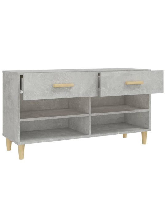 Botník betonově šedý 102 x 35 x 55 cm kompozitní dřevo