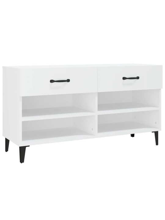 Botník bílý 102 x 35 x 55 cm kompozitní dřevo