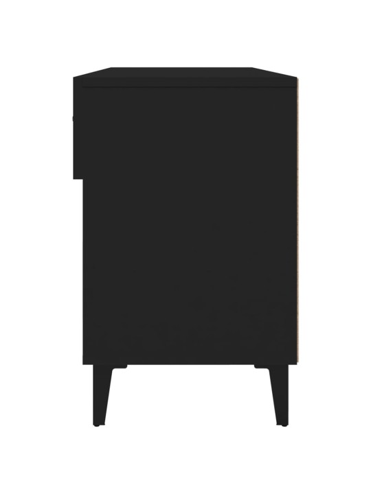 Botník černý 102 x 35 x 55 cm kompozitní dřevo