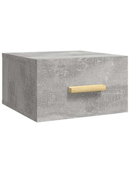 Nástěnné noční stolky 2 ks betonově šedé 35 x 35 x 20 cm