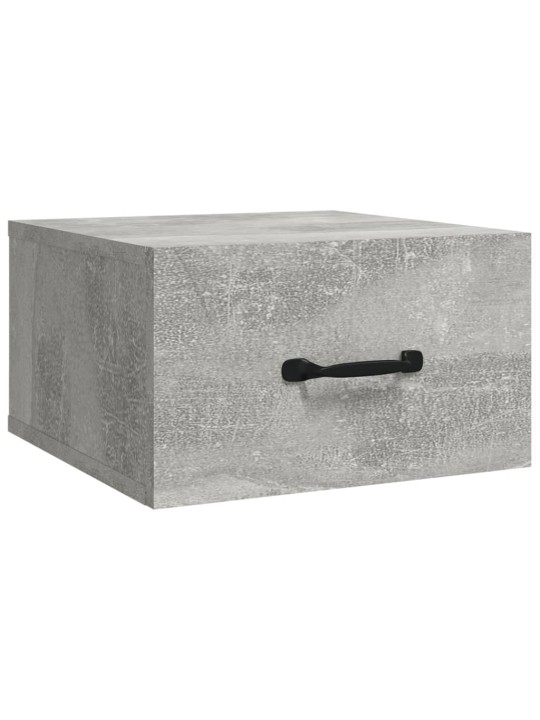Nástěnné noční stolky 2 ks betonově šedé 35 x 35 x 20 cm