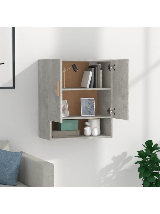 Nástěnná skříňka betonově šedá 60 x 31 x 70 cm kompozitní dřevo