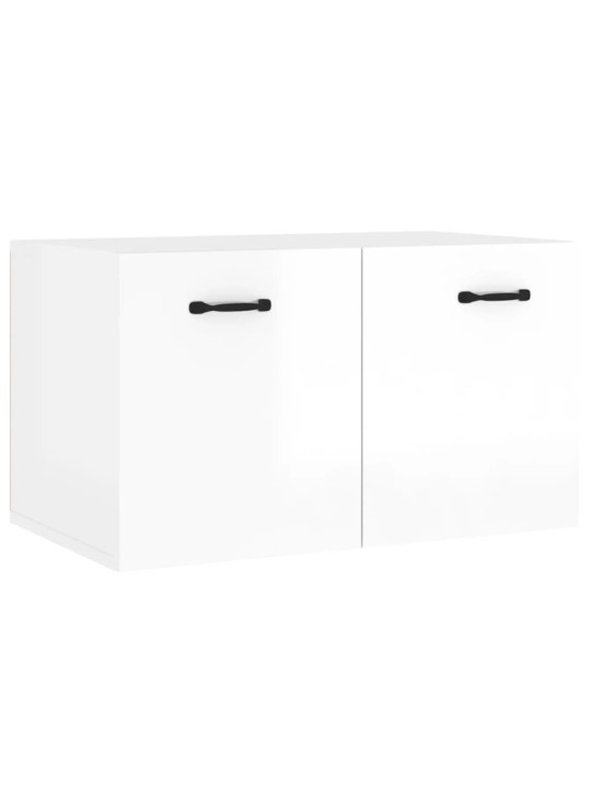 Nástěnná skříňka bílá s vysokým leskem 80x35x36,5 cm kompozit