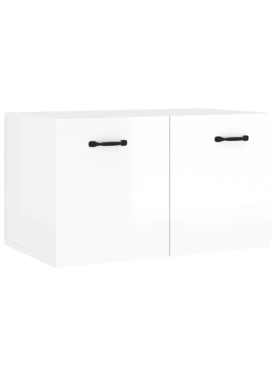 Nástěnná skříňka bílá s vysokým leskem 80x35x36,5 cm kompozit