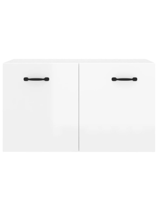 Nástěnná skříňka bílá s vysokým leskem 80x35x36,5 cm kompozit