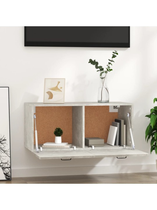 Nástěnná skříňka betonově šedá 80x36,5x35 cm kompozitní dřevo