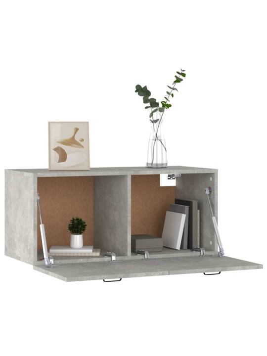 Nástěnná skříňka betonově šedá 80x36,5x35 cm kompozitní dřevo