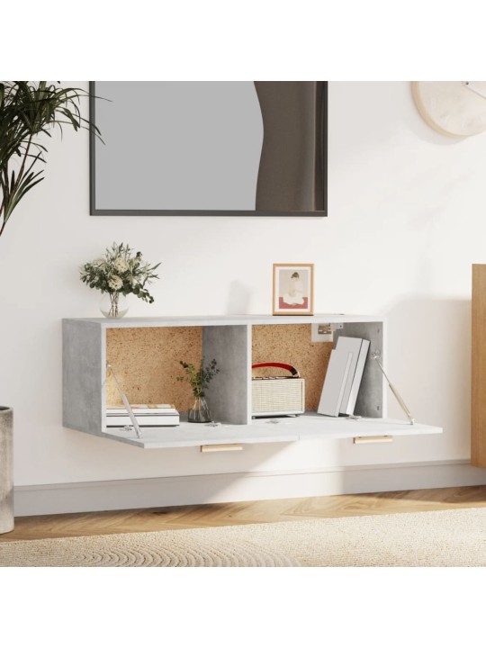 Nástěnná skříňka betonově šedá 100x36,5x35 cm kompozitní dřevo