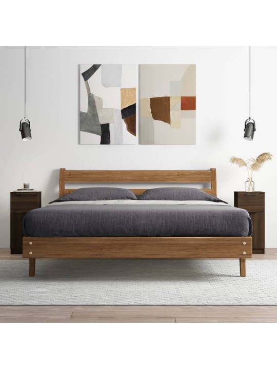 Příborníky 2 ks hnědý dub 30 x 30 x 70 cm kompozitní dřevo
