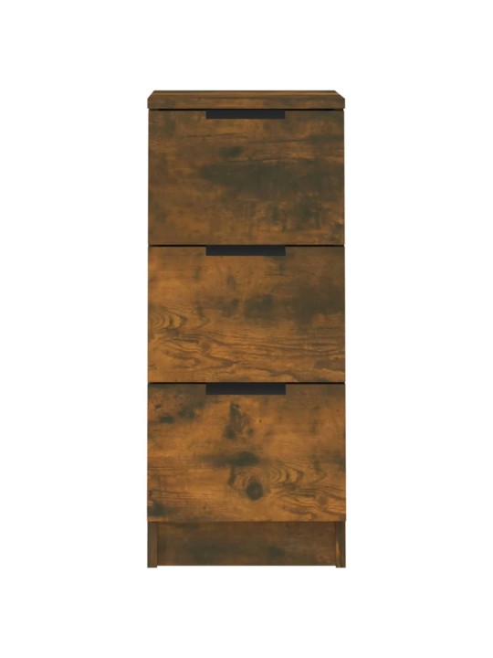 Příborníky 2 ks kouřový dub 30 x 30 x 70 cm kompozitní dřevo