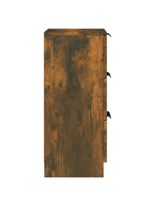 Příborníky 2 ks kouřový dub 30 x 30 x 70 cm kompozitní dřevo