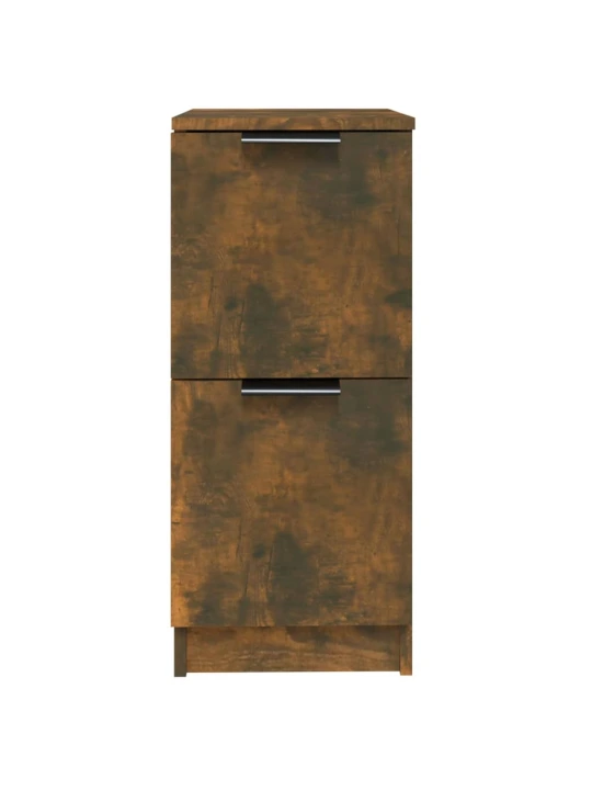 Příborníky 2 ks kouřový dub 30 x 30 x 70 cm kompozitní dřevo