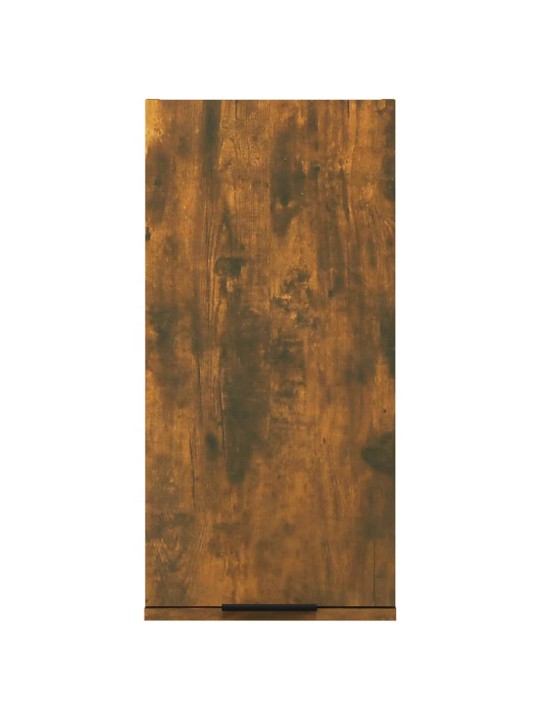 Nástěnná koupelnová skříňka kouřový dub 32 x 20 x 67 cm